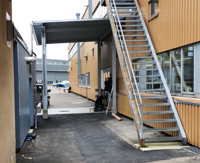 Bauliche Massnahmen Umschlagplatz Chemikalien Pilatus Flugzeugwerke AG