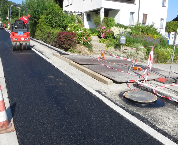Einführung Trennsystem, Ersatz Trinkwasserleitung und Strassensanierung, Emmetten