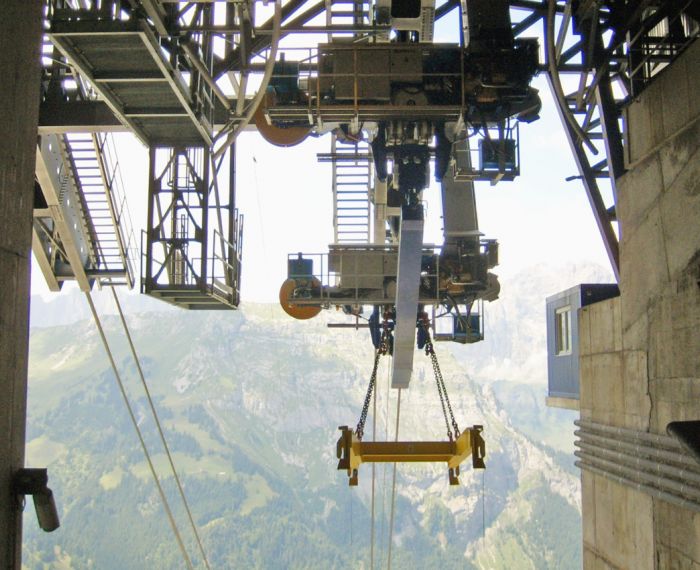 Bauseilbahn Pumpspeicherwerk Limmern Glarus