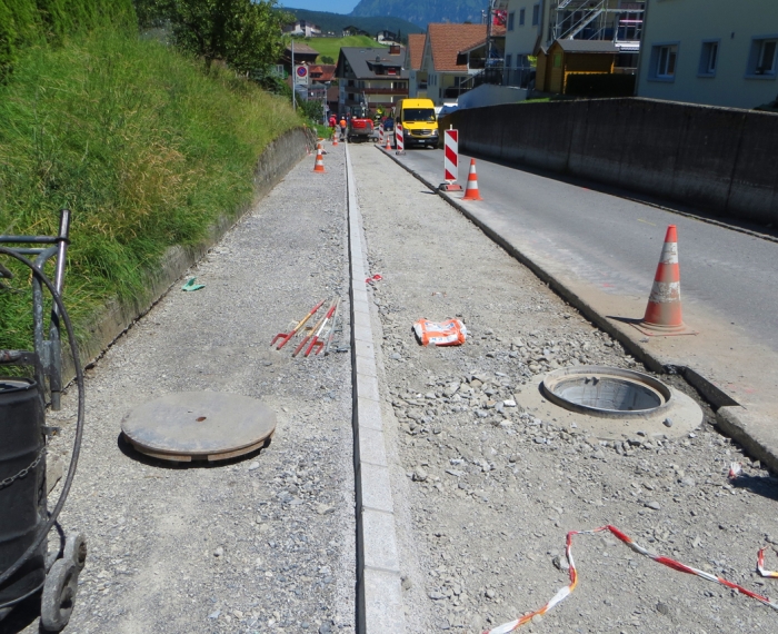 Einführung Trennsystem, Ersatz Trinkwasserleitung und Strassensanierung, Emmetten